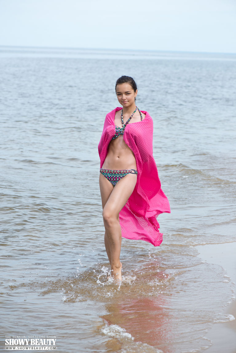 Slava in a Bikini at the Beach