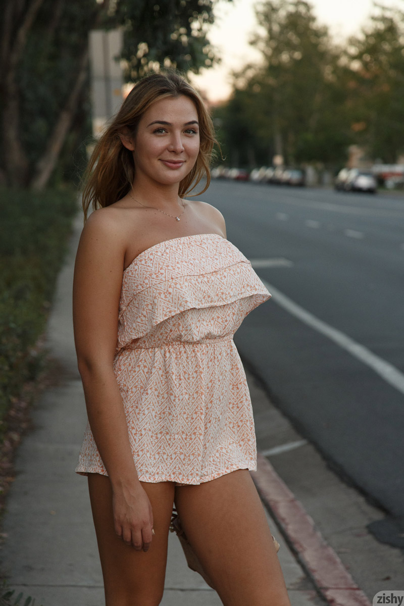 Blair Williams Takes off her Summer Dress