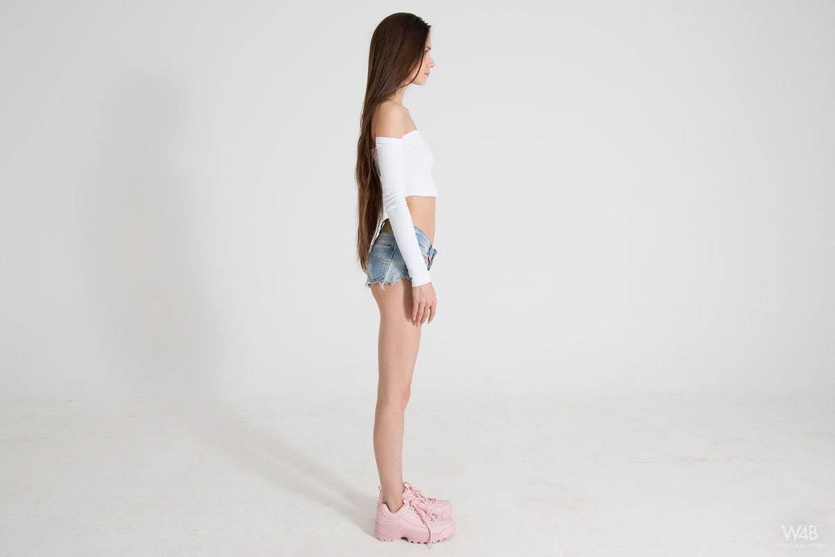 Leona Mia In Denim Shorts