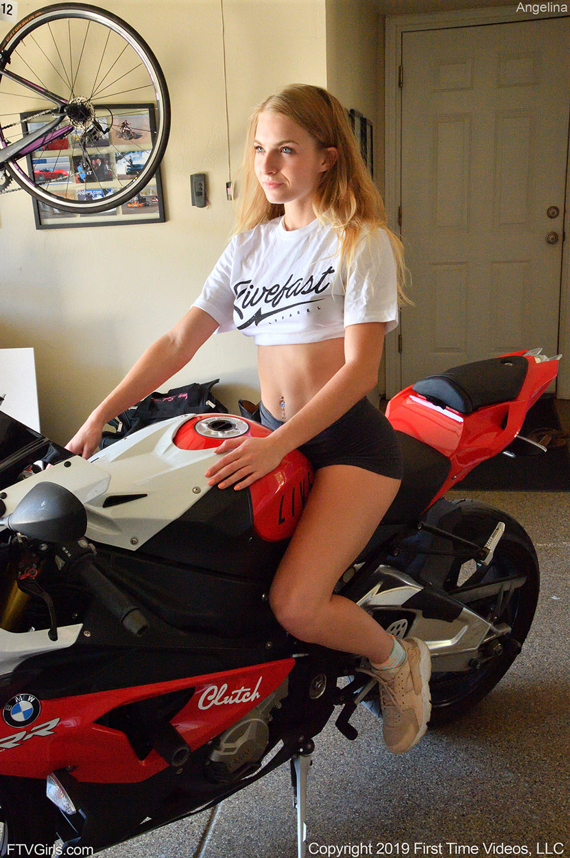 Angelina Likes Superbikes