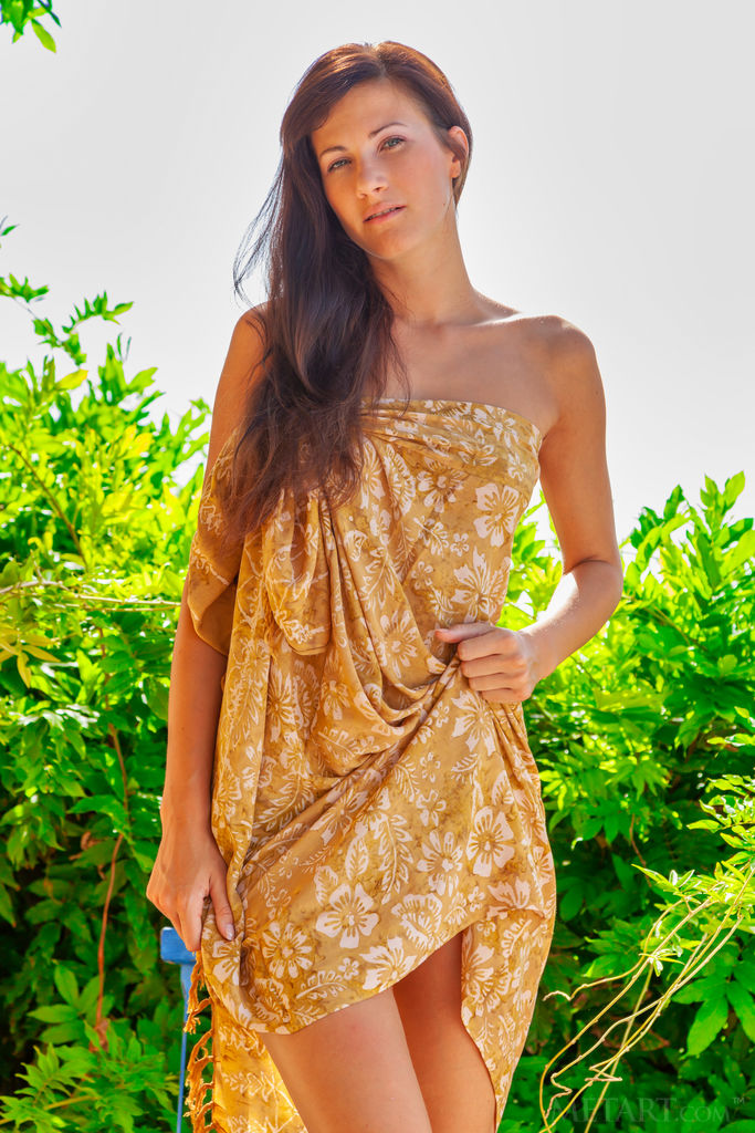 Lauren Crist in a Summer Dress