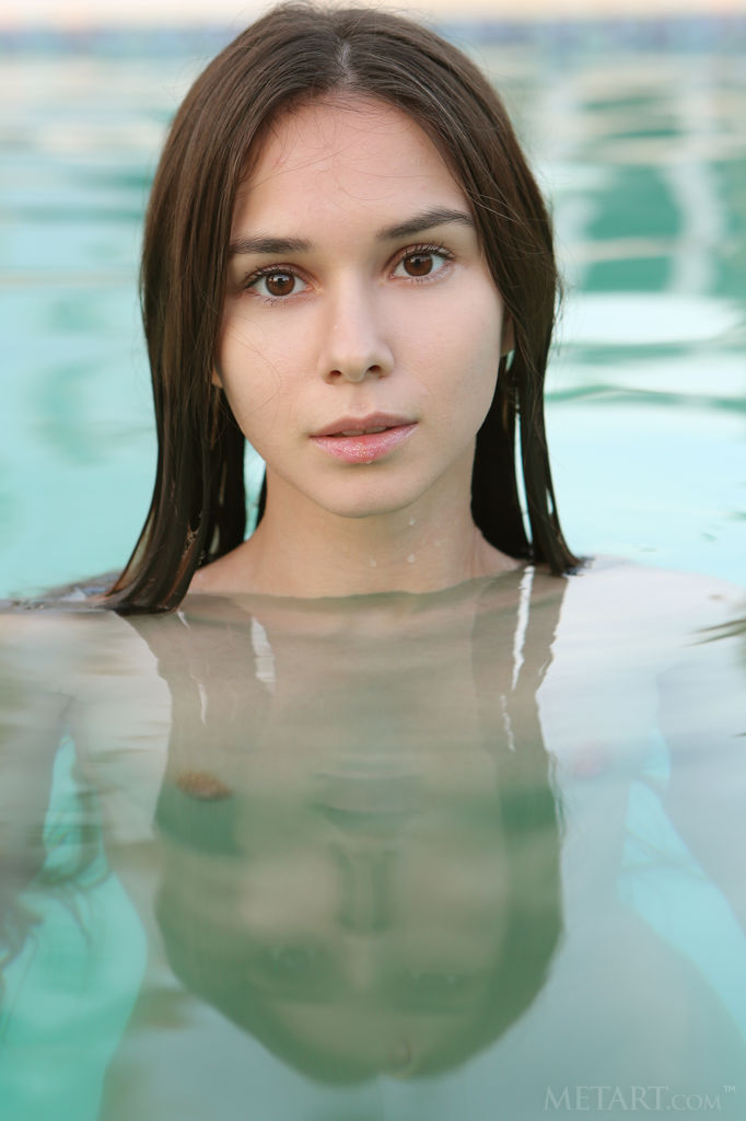 Leona Mia in the Pool