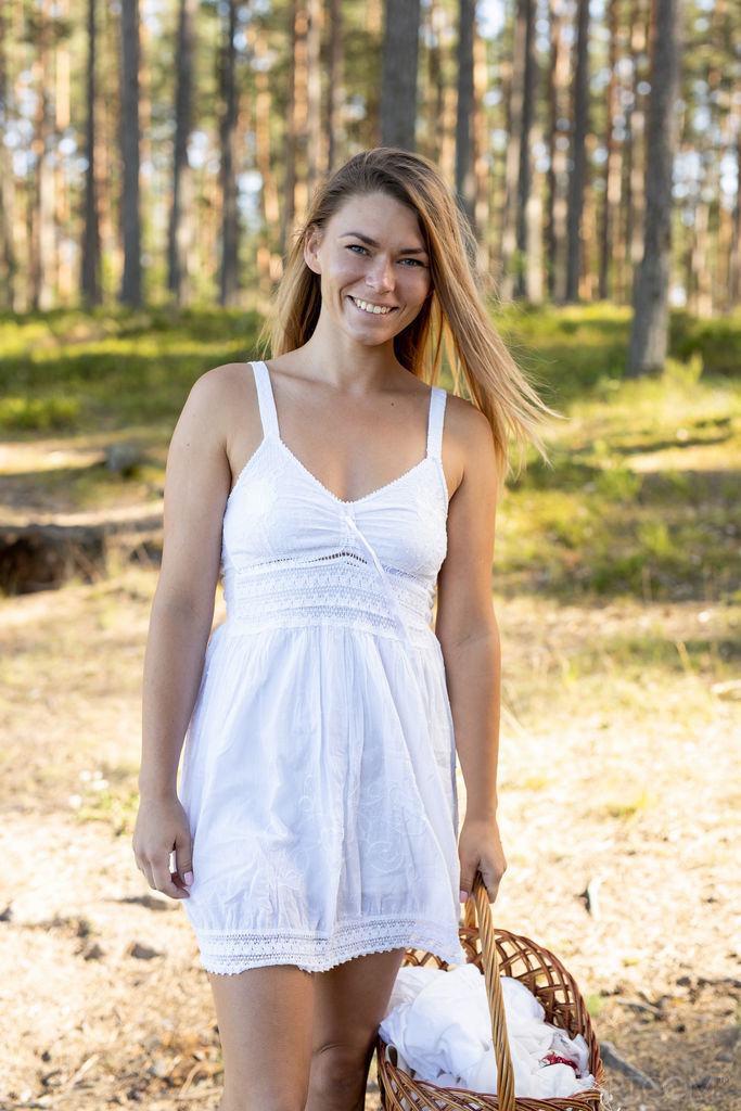 Paulina in a White Dress
