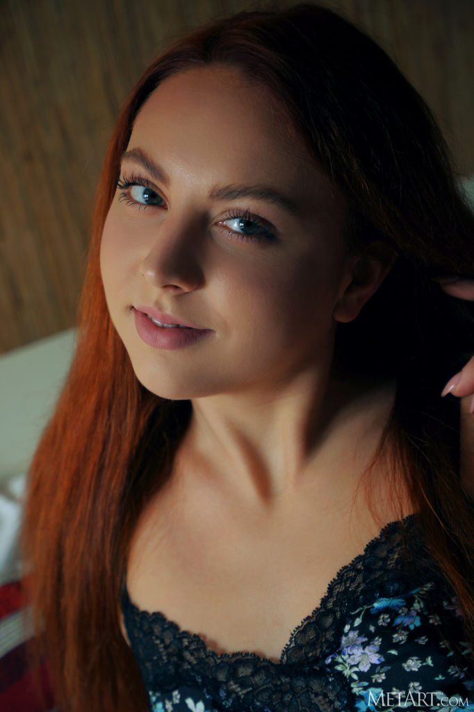 Valery Leche Tiny Redhead in Bed