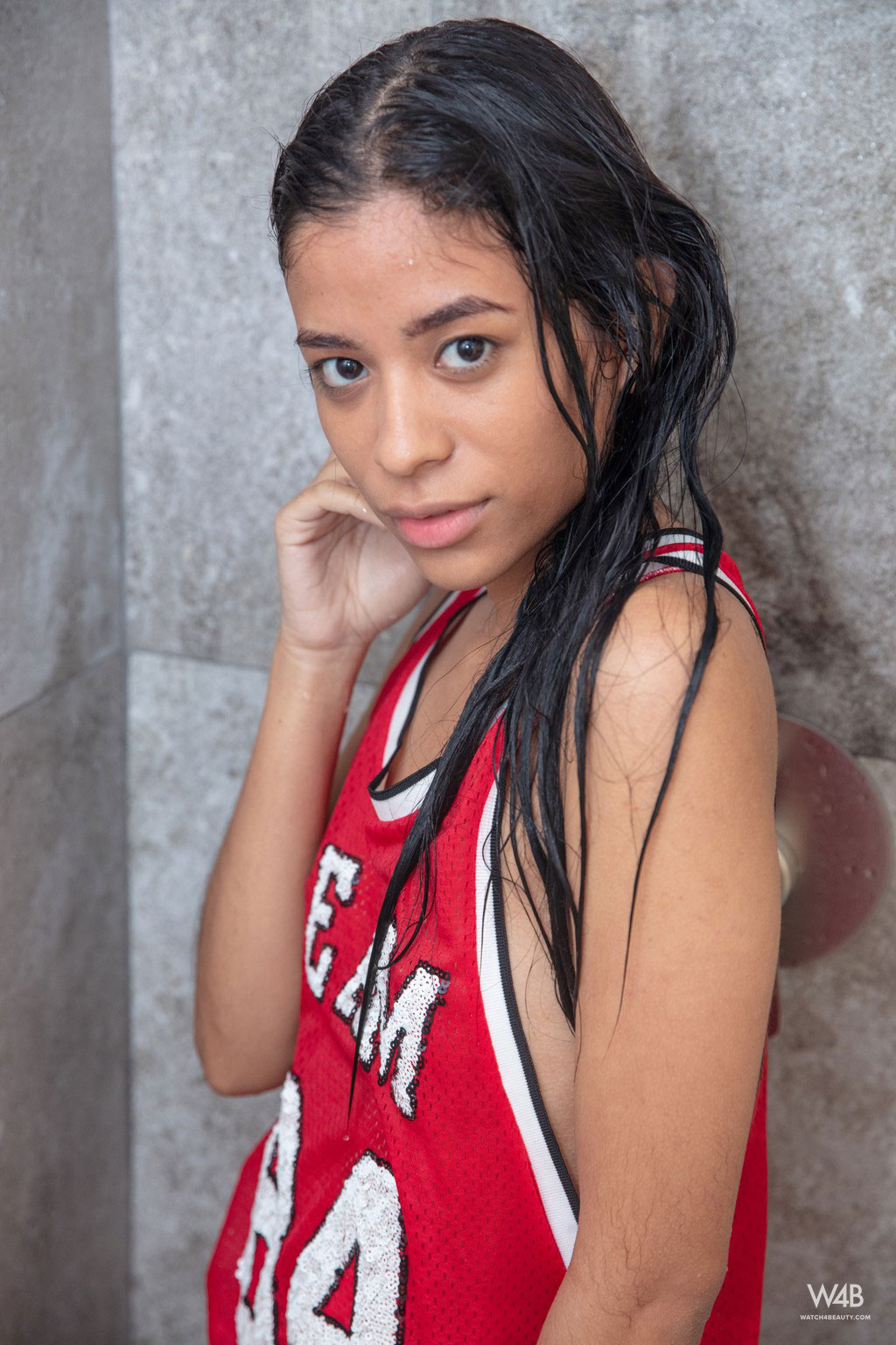 Karin Torres Slim Latina in the Shower