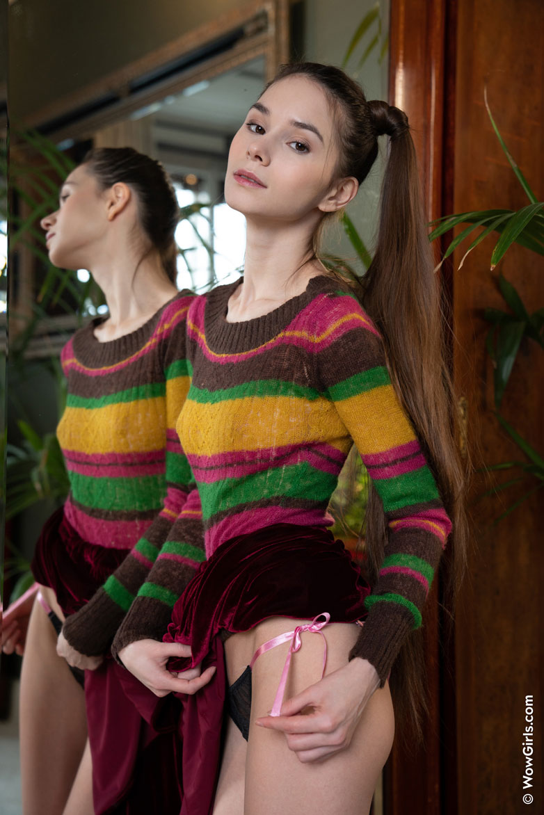 Leona Mia in a Sweater