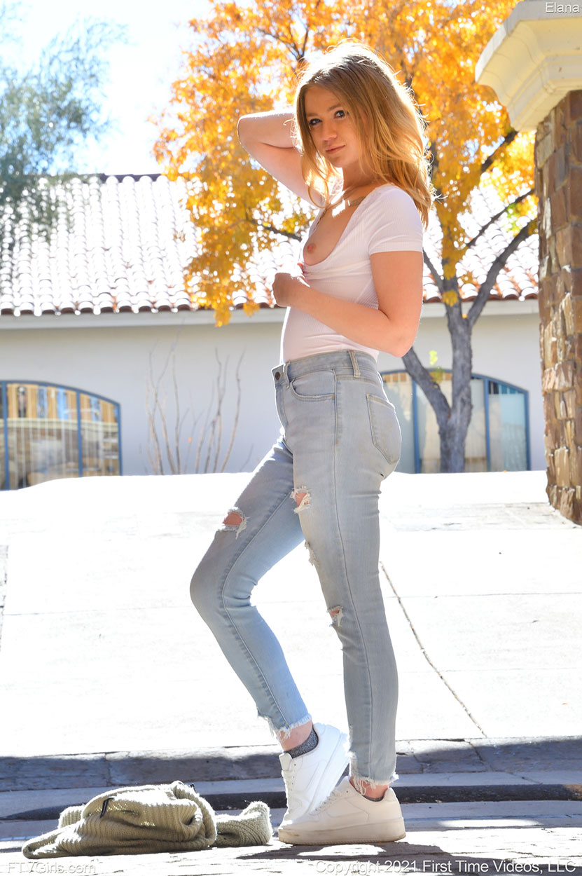 Elana White Top and Jeans
