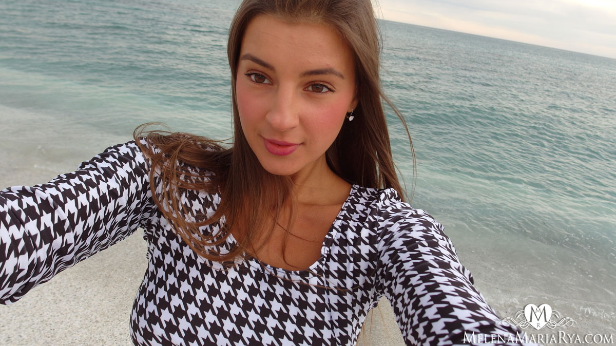 Melena Maria Beach Selfies