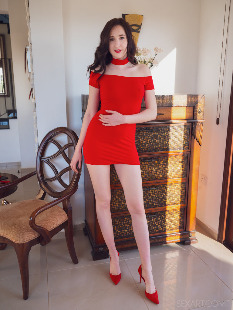 Margaret Clay Sexy in Red