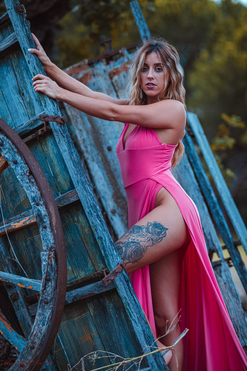Frankie Hollywood Takes off her Pink Dress