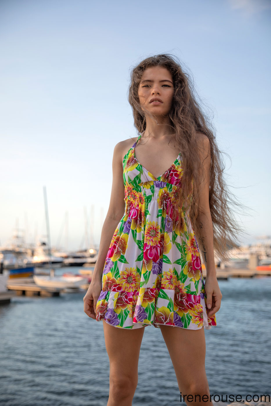 Irene Rouse Floral Dress