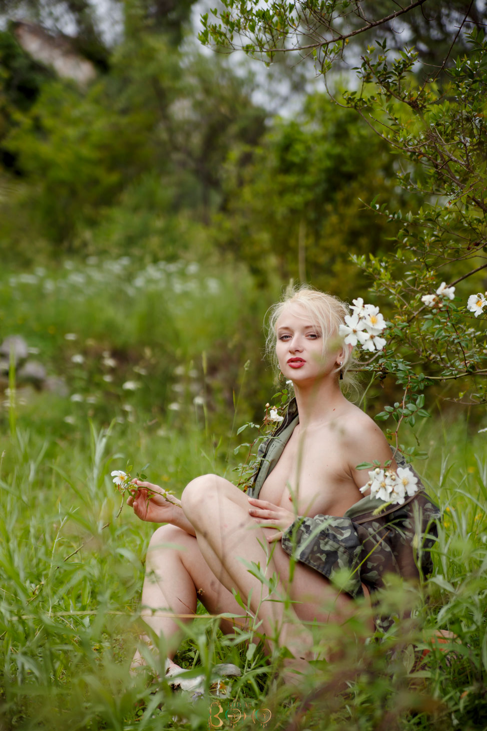 Nika Naked in the Grass