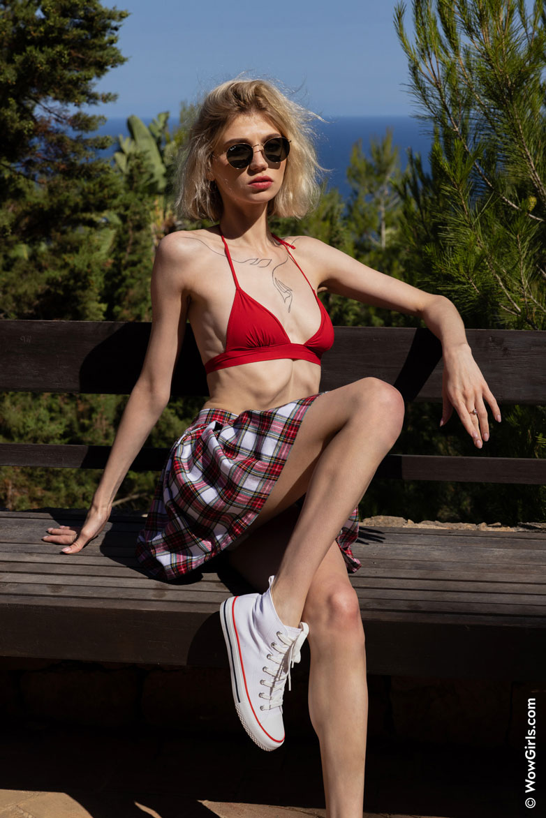 Molly Devon in Red Bikini