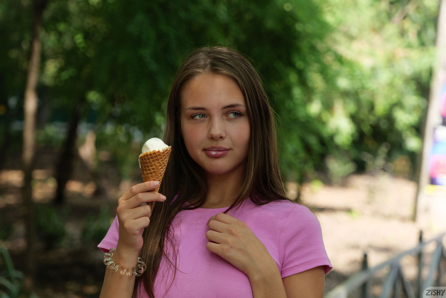 Olya Derkach Loves Ice Cream