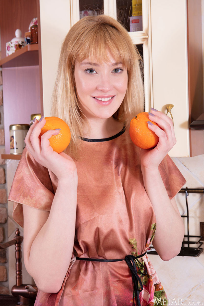 Emily Blake Spreads in the Kitchen