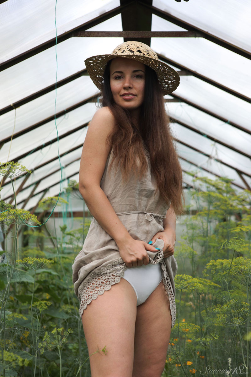 Nicole V in the Greenhouse