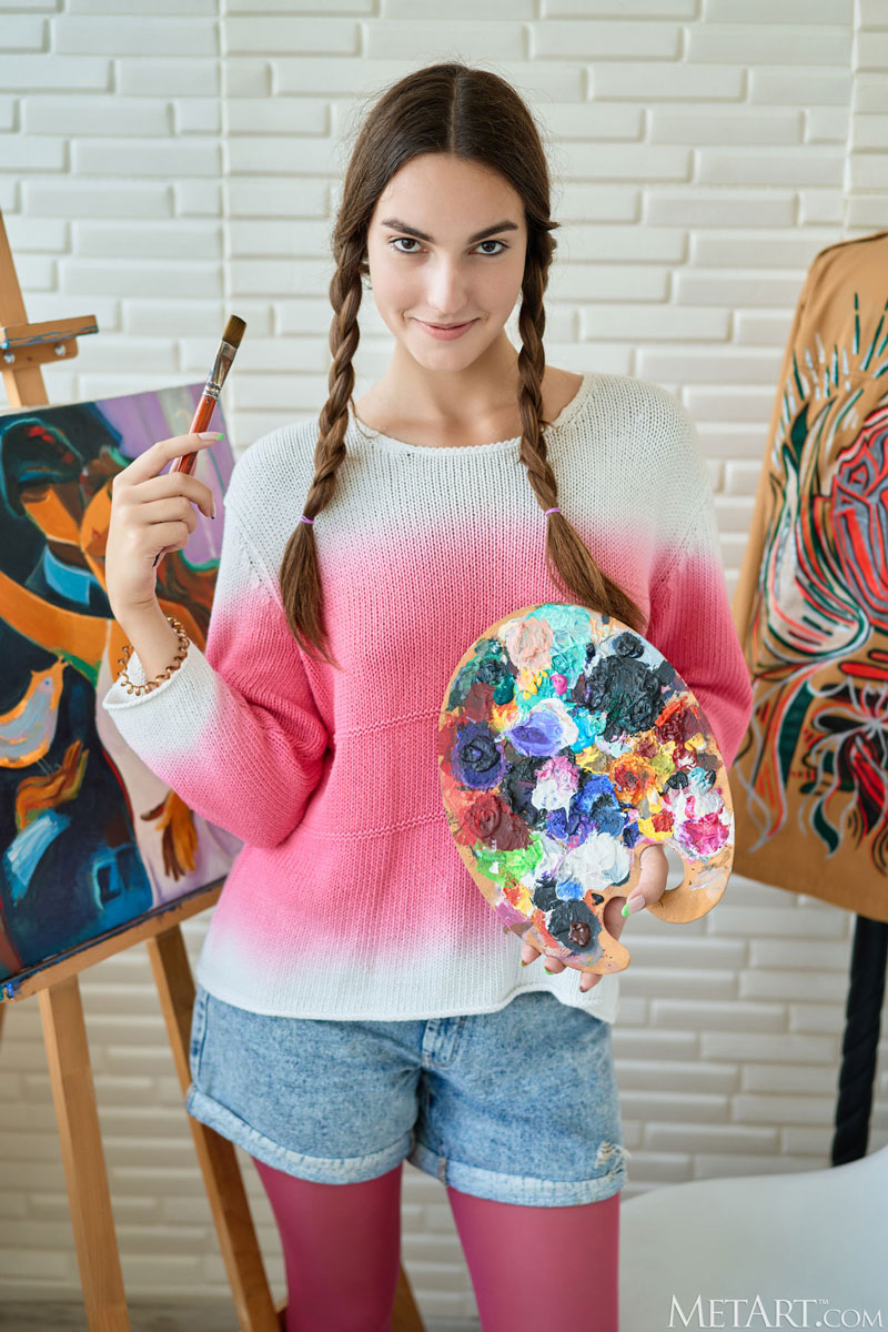 Erika Luchini Sexy Painter
